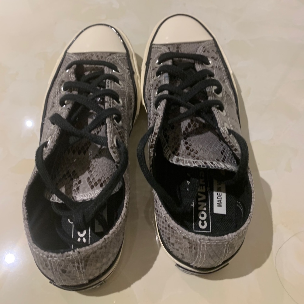 Converse snakeskin sneakers